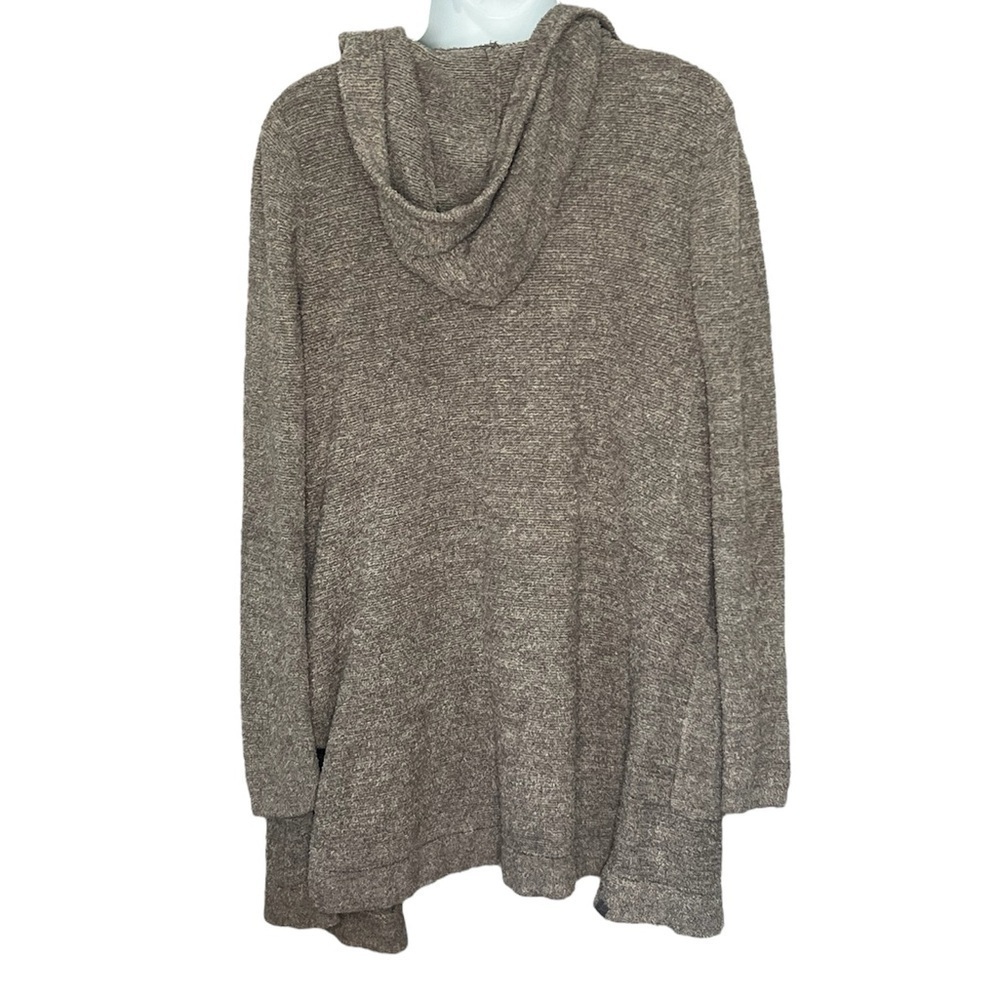 Barefoot Dreams Cozy Chic Lite gray hooded cardigan sweater size extra small - Picture 4 of 8